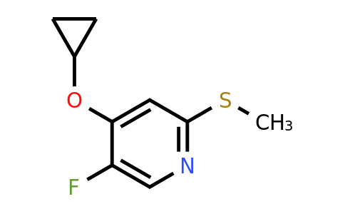 CAS 1243403-50-0 | 4-Cyclopropoxy-5-fluoro-2-(methylsulfanyl)pyridine