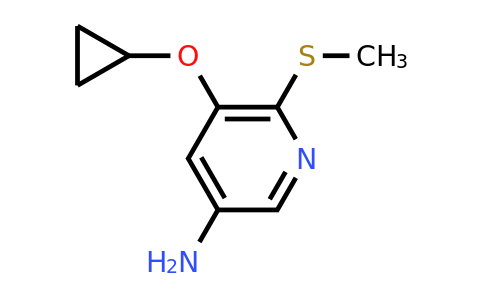 CAS 1243403-53-3 | 5-Cyclopropoxy-6-(methylsulfanyl)pyridin-3-amine