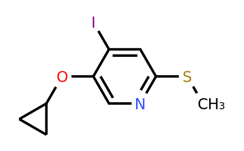 CAS 1243403-58-8 | 5-Cyclopropoxy-4-iodo-2-(methylsulfanyl)pyridine
