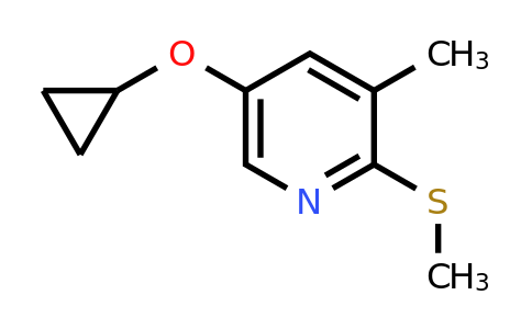 CAS 1243403-63-5 | 5-Cyclopropoxy-3-methyl-2-(methylsulfanyl)pyridine