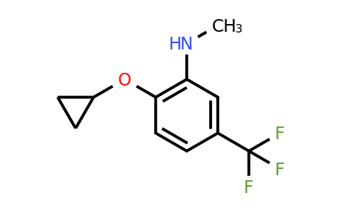 CAS 1243403-70-4 | 2-Cyclopropoxy-N-methyl-5-(trifluoromethyl)aniline