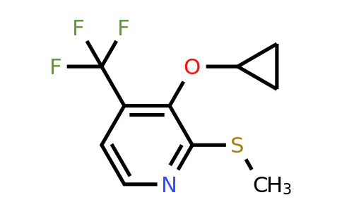 CAS 1243403-75-9 | 3-Cyclopropoxy-2-(methylthio)-4-(trifluoromethyl)pyridine