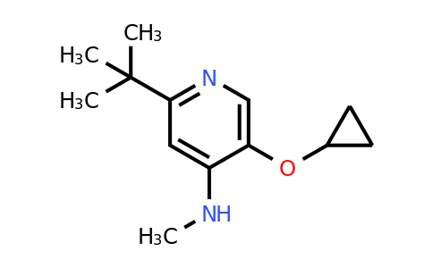 CAS 1243403-79-3 | 2-Tert-butyl-5-cyclopropoxy-N-methylpyridin-4-amine