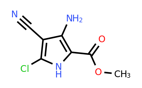 CAS 1243403-89-5 | Methyl 3-amino-5-chloro-4-cyano-1H-pyrrole-2-carboxylate