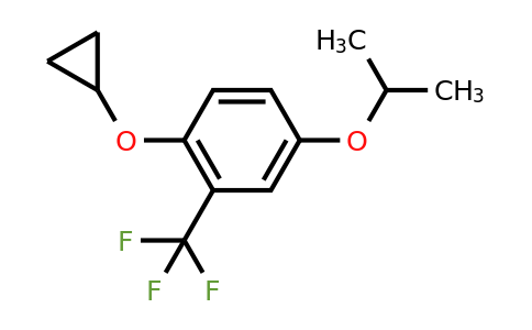 CAS 1243404-04-7 | 1-Cyclopropoxy-4-(propan-2-yloxy)-2-(trifluoromethyl)benzene