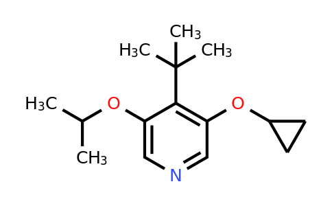 CAS 1243404-15-0 | 4-Tert-butyl-3-cyclopropoxy-5-isopropoxypyridine