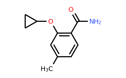 CAS 1243404-22-9 | 2-Cyclopropoxy-4-methylbenzamide