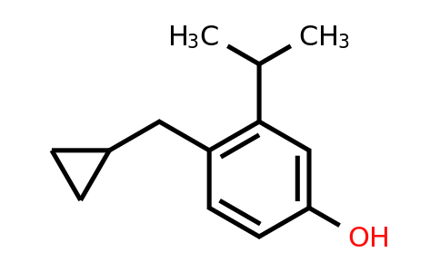 CAS 1243404-25-2 | 4-(Cyclopropylmethyl)-3-(propan-2-YL)phenol