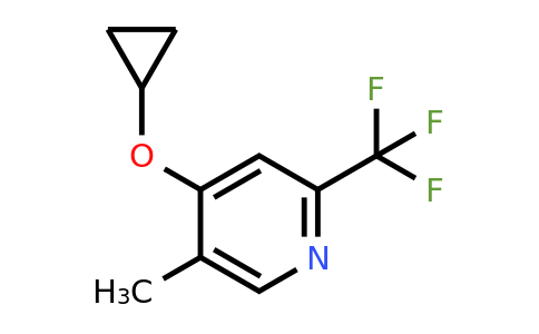 CAS 1243404-28-5 | 4-Cyclopropoxy-5-methyl-2-(trifluoromethyl)pyridine