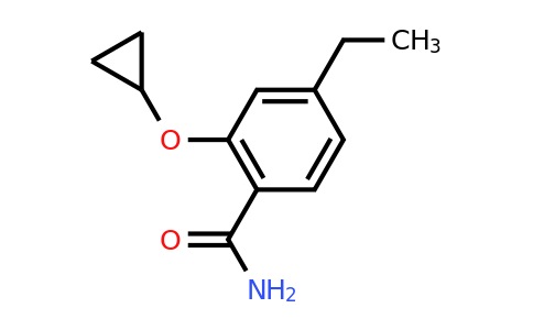 CAS 1243404-37-6 | 2-Cyclopropoxy-4-ethylbenzamide