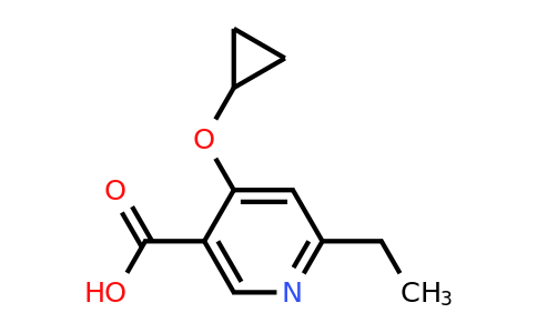 CAS 1243404-39-8 | 4-Cyclopropoxy-6-ethylnicotinic acid