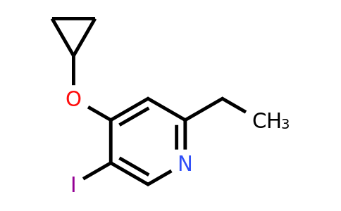 CAS 1243404-40-1 | 4-Cyclopropoxy-2-ethyl-5-iodopyridine