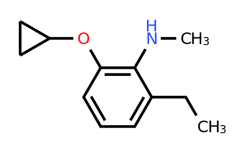 CAS 1243404-43-4 | 2-Cyclopropoxy-6-ethyl-N-methylaniline