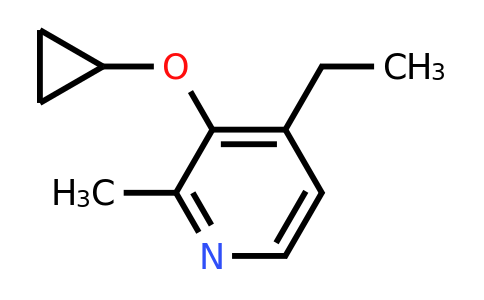 CAS 1243404-46-7 | 3-Cyclopropoxy-4-ethyl-2-methylpyridine