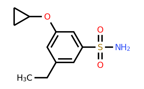 CAS 1243404-47-8 | 3-Cyclopropoxy-5-ethylbenzenesulfonamide