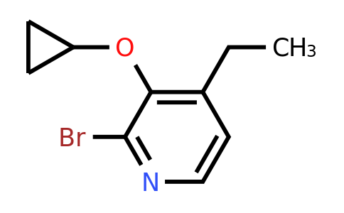 CAS 1243404-48-9 | 2-Bromo-3-cyclopropoxy-4-ethylpyridine
