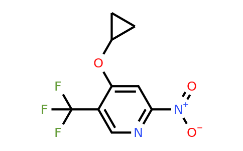 CAS 1243404-49-0 | 4-Cyclopropoxy-2-nitro-5-(trifluoromethyl)pyridine