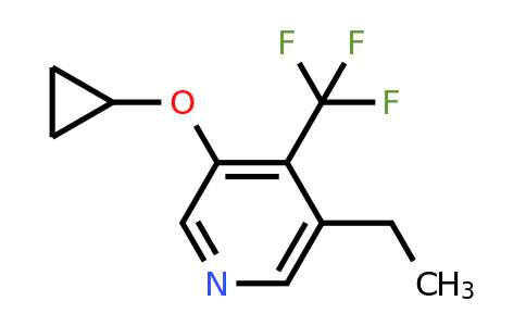 CAS 1243404-50-3 | 3-Cyclopropoxy-5-ethyl-4-(trifluoromethyl)pyridine