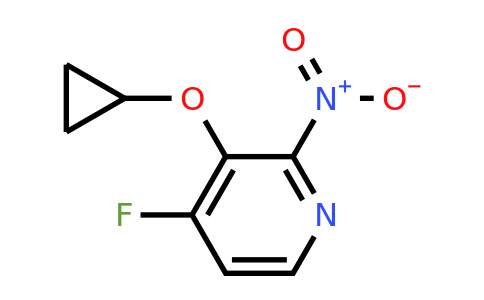 CAS 1243404-58-1 | 3-Cyclopropoxy-4-fluoro-2-nitropyridine