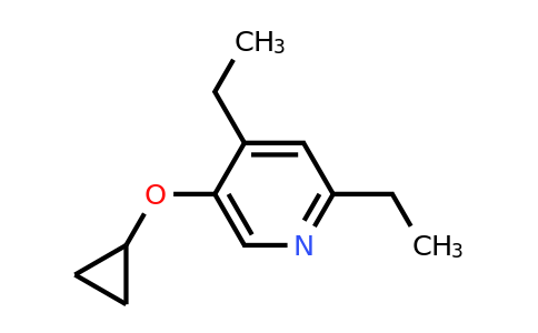 CAS 1243404-69-4 | 5-Cyclopropoxy-2,4-diethylpyridine