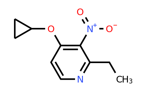 CAS 1243404-74-1 | 4-Cyclopropoxy-2-ethyl-3-nitropyridine
