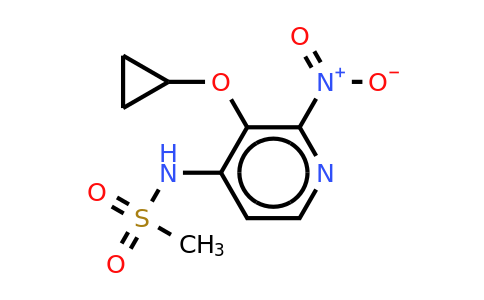 CAS 1243404-85-4 | N-(3-cyclopropoxy-2-nitropyridin-4-YL)methanesulfonamide