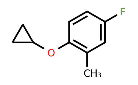 CAS 1243404-87-6 | 1-Cyclopropoxy-4-fluoro-2-methylbenzene