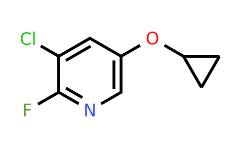 CAS 1243404-92-3 | 3-Chloro-5-cyclopropoxy-2-fluoropyridine