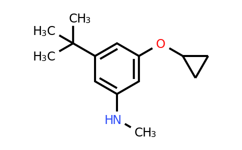 CAS 1243404-95-6 | 3-Tert-butyl-5-cyclopropoxy-N-methylaniline