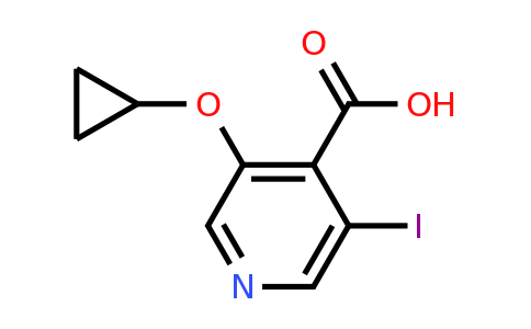 CAS 1243404-96-7 | 3-Cyclopropoxy-5-iodoisonicotinic acid