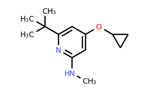 CAS 1243405-01-7 | 6-Tert-butyl-4-cyclopropoxy-N-methylpyridin-2-amine