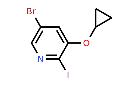 CAS 1243405-03-9 | 5-Bromo-3-cyclopropoxy-2-iodopyridine