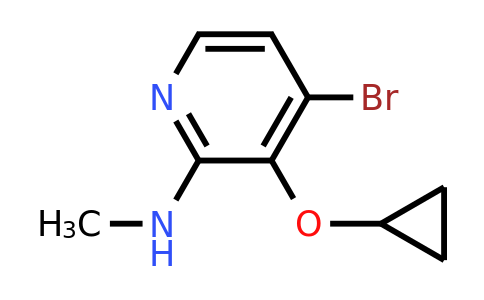 CAS 1243405-11-9 | 4-Bromo-3-cyclopropoxy-N-methylpyridin-2-amine