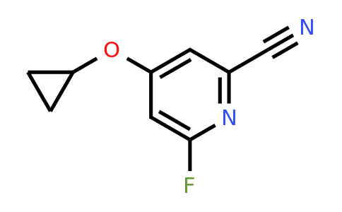 CAS 1243405-12-0 | 4-Cyclopropoxy-6-fluoropicolinonitrile