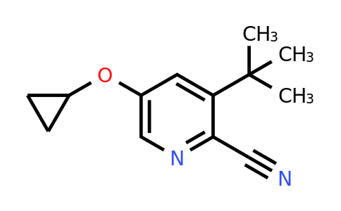 CAS 1243405-22-2 | 3-Tert-butyl-5-cyclopropoxypicolinonitrile