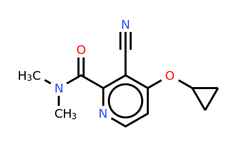 CAS 1243405-23-3 | 3-Cyano-4-cyclopropoxy-N,n-dimethylpicolinamide