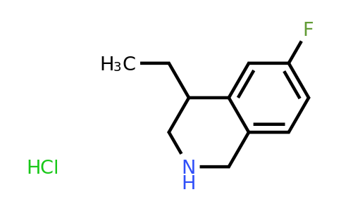 CAS 1243405-24-4 | 4-Ethyl-6-fluoro-1,2,3,4-tetrahydroisoquinoline hydrochloride