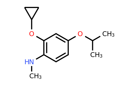 CAS 1243405-25-5 | 2-Cyclopropoxy-4-isopropoxy-N-methylaniline