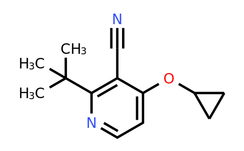 CAS 1243405-28-8 | 2-Tert-butyl-4-cyclopropoxynicotinonitrile