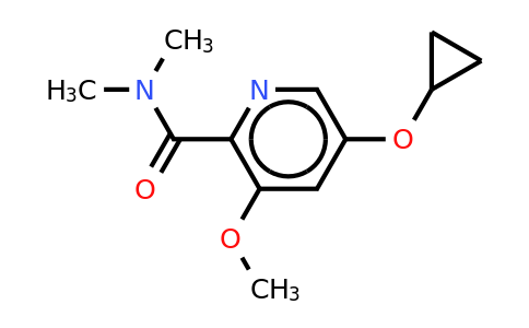 CAS 1243405-30-2 | 5-Cyclopropoxy-3-methoxy-N,n-dimethylpicolinamide