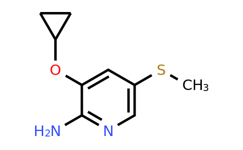 CAS 1243405-33-5 | 3-Cyclopropoxy-5-(methylsulfanyl)pyridin-2-amine