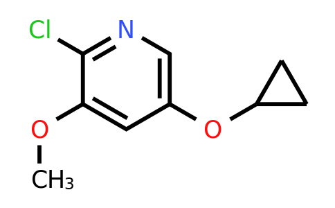 CAS 1243405-38-0 | 2-Chloro-5-cyclopropoxy-3-methoxypyridine