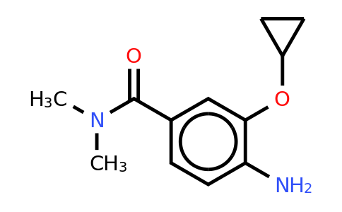 CAS 1243405-39-1 | 4-Amino-3-cyclopropoxy-N,n-dimethylbenzamide