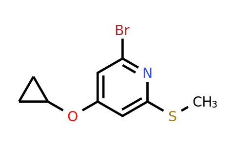 CAS 1243405-40-4 | 2-Bromo-4-cyclopropoxy-6-(methylsulfanyl)pyridine