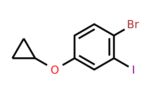 CAS 1243405-42-6 | 1-Bromo-4-cyclopropoxy-2-iodobenzene