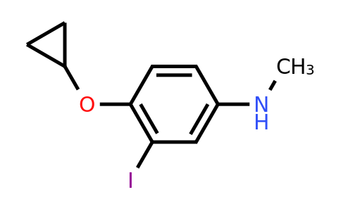 CAS 1243405-45-9 | 4-Cyclopropoxy-3-iodo-N-methylaniline