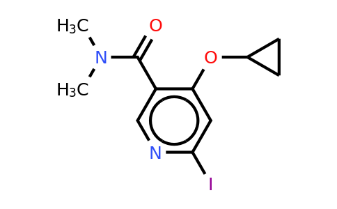 CAS 1243405-52-8 | 4-Cyclopropoxy-6-iodo-N,n-dimethylnicotinamide