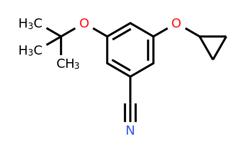 CAS 1243405-59-5 | 3-Tert-butoxy-5-cyclopropoxybenzonitrile