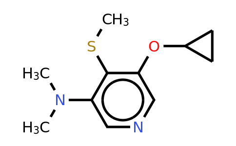CAS 1243405-62-0 | 5-Cyclopropoxy-N,n-dimethyl-4-(methylthio)pyridin-3-amine