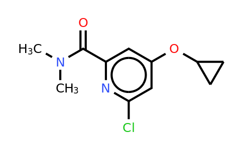 CAS 1243405-64-2 | 6-Chloro-4-cyclopropoxy-N,n-dimethylpicolinamide